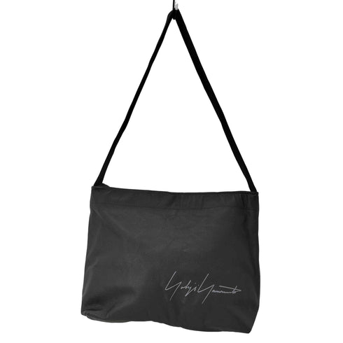 ヨウジヤマモト Yohji Yamamoto シグネチャーロゴカウレザーショルダーバッグ  メンズ ONE SIZE